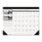 House of Doolittle Monthly Desk Pad,13 Mon. Dec-Dec,22"x17",Black/White