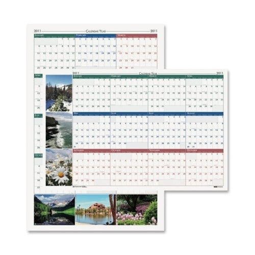 House of Doolittle Earthscapes Laminated Planner,Horizontal/Vertical,24"x37"