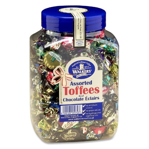 Office Snax Assorted Royal Toffees, Reclosable Jar, 2.75lb