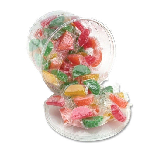 Office Snax Tub of Candy, Assorted Fruit Slices, 2 lb.