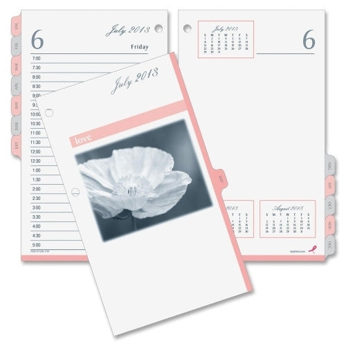 Desk Calendar Refill, Jan-Dec, 2-HP, 3-1/2"x6"