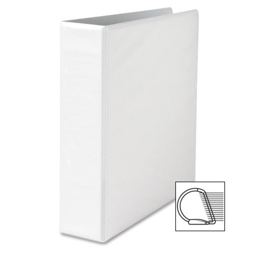 Sparco Products Locking D-Ring View Binder,2 "Capacity,11"x8-1/2",White