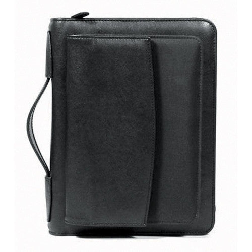 Briefcase Binder w/Zipper, 5-1/2"x8-1/2", Black