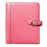 Starter Set w/1" Rings, Desk 5-1/2"x8-1/2", Pink Leather