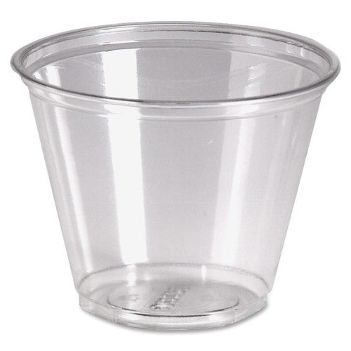 Dixie Foods Cold Drink Cups, 9 oz., 1000/CT, Clear Plastic