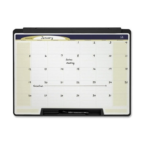 Quartet Dry-Erase Calendar,Includes Dry Erase Marker/Eraser,24"x18"