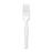 Genuine Joe Polystyrene Fork, Heavy/Medium Weight, 100/BX, White