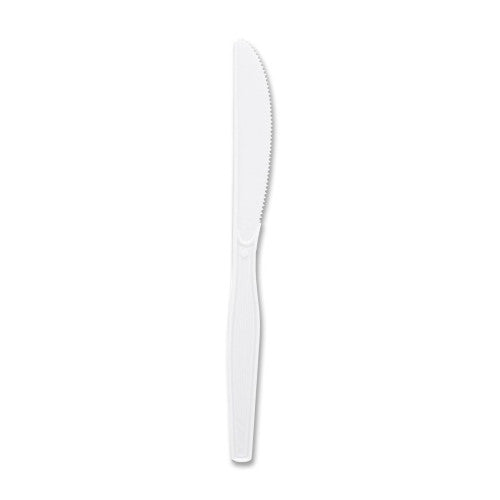 Genuine Joe Polystyrene Knife, Heavy/Medium Weight, 100/BX, White