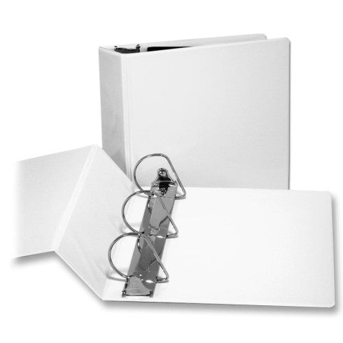 Samsill Corporation Insertable Binder,D-Ring,5" Capacity,8-1/2"x11",White