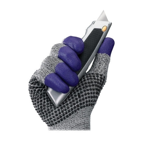 Kimberly-Clark Nitrile Gloves,Breathable,Dotted Palm Grip,Medium,Purple