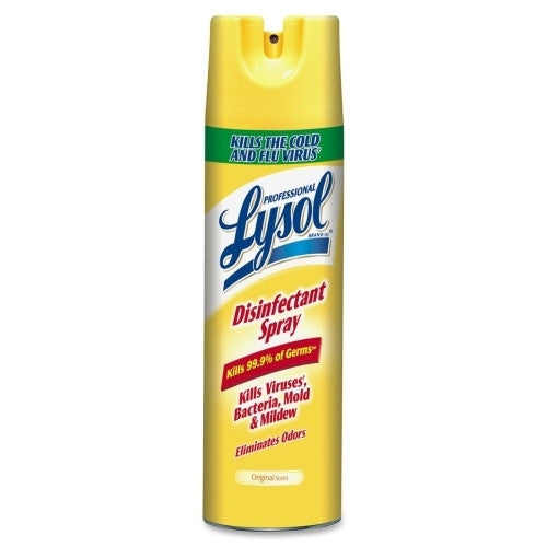 Reckitt & Benckiser Lysol Disinfectant Spray, 19 oz, 12/CT, Original Scent