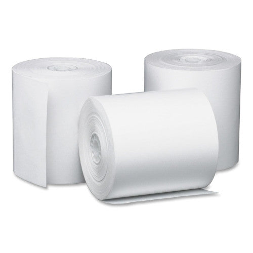 PM Company Thermal Register Cash Roll, 3-1/8"x220', 50/CT, White