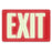 U.S. Stamp & Sign Glow in the Dark "Exit" Sign, 12"x8", White/Red