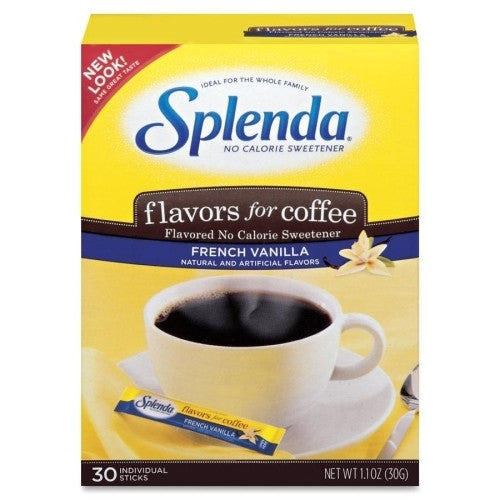 Johnson & Johnson Splenda French Vanilla Sweetener, No Calorie, 30/BX