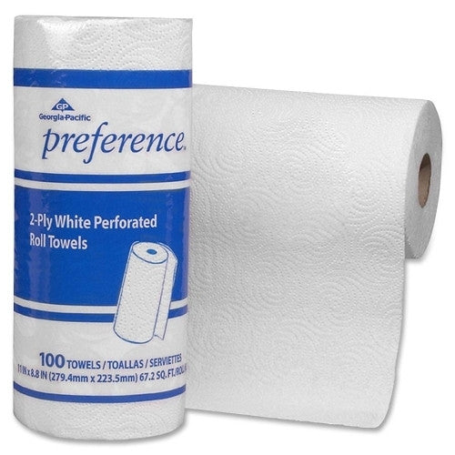 Georgia Pacific Perforated Towels,2-Ply,8-13/16"x11",100 SH/RL,30RL/CT,White