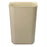 Rubbermaid Commercial Products Fire-Resistant Wastebasket,40 Qt,11-1/4"x15"x20",Beige