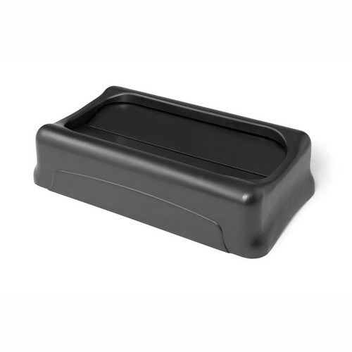 Rubbermaid Commercial Products Swing Lid Top, Rectangular, 11-3/8"x20-3/8"x4-3/4", Black