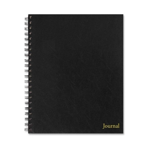 Tops Business Forms Business Journal,Ruled,8-1/2"x11",80 Sheets,Black Cover