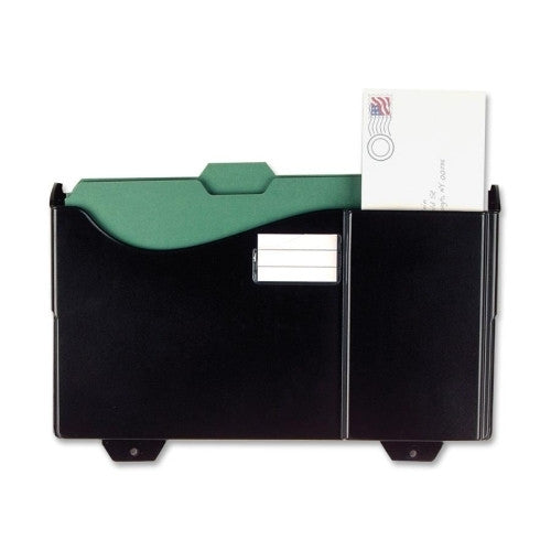 Officemate International Corp Add-On Pocket, for Filing System, 15-3/4"x3-1/8"x9-3/4", BK