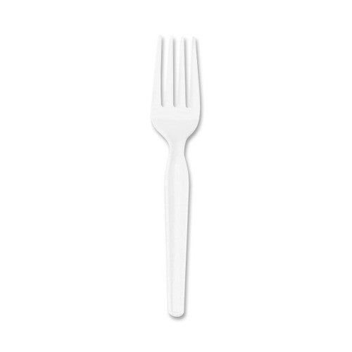 Dixie Foods Heavyweight Forks, 7-1/10" L, 100/BX, White