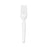 Dixie Foods Heavyweight Forks, 7-1/10" L, 100/BX, White