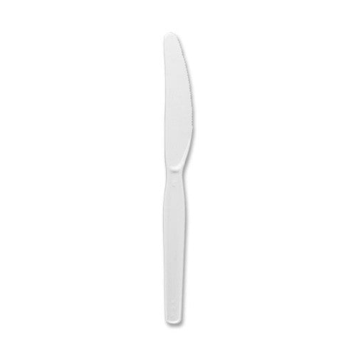 Dixie Foods Plastic Knife, Heavy/Medium Weight, 100/BX, White