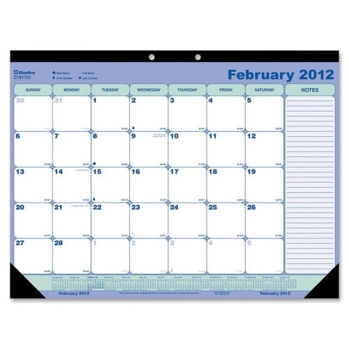 Rediform Office Products Desk/Wall Calendar Pad, Monthly, Jan-Dec, 21-1/4"x16"