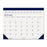 House of Doolittle Desk Pad Calendar, Perf. Top, Jan-Dec, 22"x17", Gray/Blue