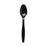 Dixie Foods Plastic Teaspoon, Heavyweight, 1000/CT, Black