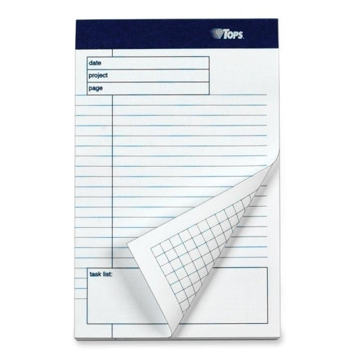 Tops Business Forms Planning Pad,Ruled w/Task Lis