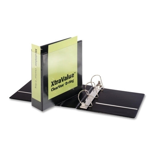 Cardinal Brands, Inc Slant D-Ring Binders, 3" Capacity, Black