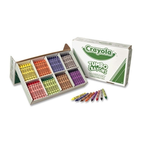 Crayola Jumbo Crayons, Nontoxic, 200/BX,