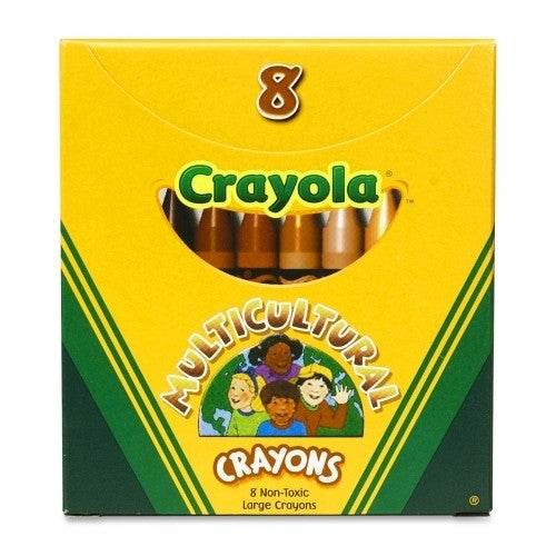 Crayola Multicultural Crayons, Large, No