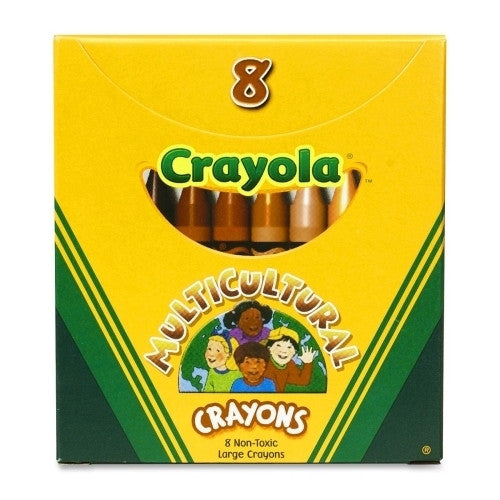 Crayola Multicultural Crayons, Large, No