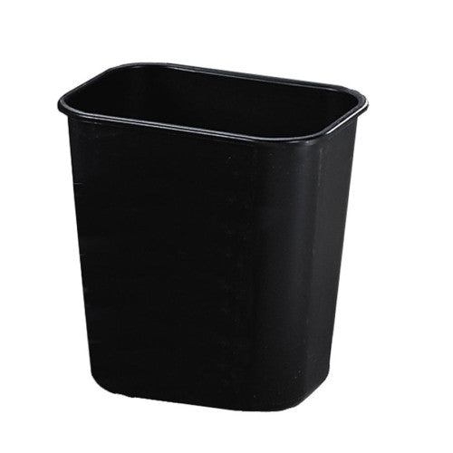 Rubbermaid Commercial Products Rectangular Wastebasket,13 Qt,8-1/4"x11-3/8"x12-1/5",Black