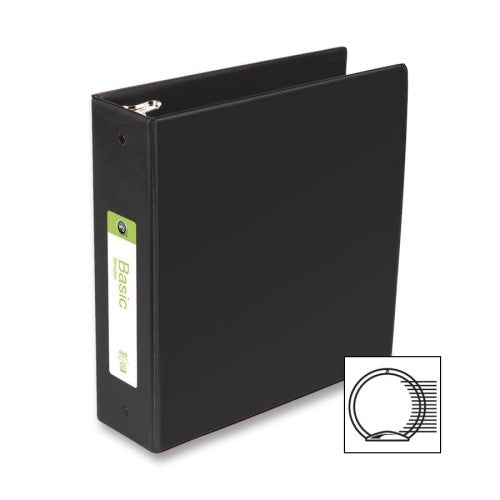 Acco/Wilson Jones 3 Ring Binder,w/o Label Holder,3" Cap.,11"x8-1/2",Black