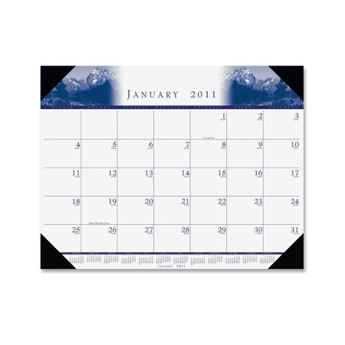 House of Doolittle Desk Pad,"Illustrated",Refillable,12 Months,Jan-Dec,22"x17"