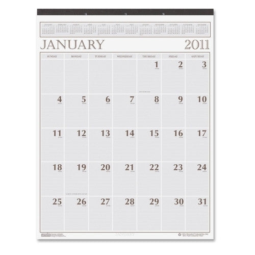 House of Doolittle Wall Calendar,Classic,3HP,Jan-Dec,20"x26",Brown/Beige