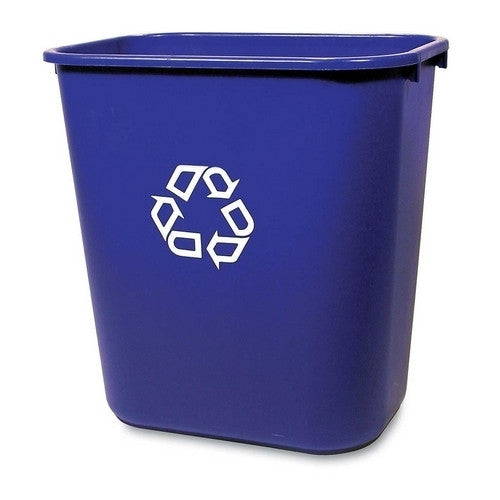 Rubbermaid Commercial Products Recycling Container, 28-1/8 Quart, 14-1/2"x10-1/4"x15", Blue