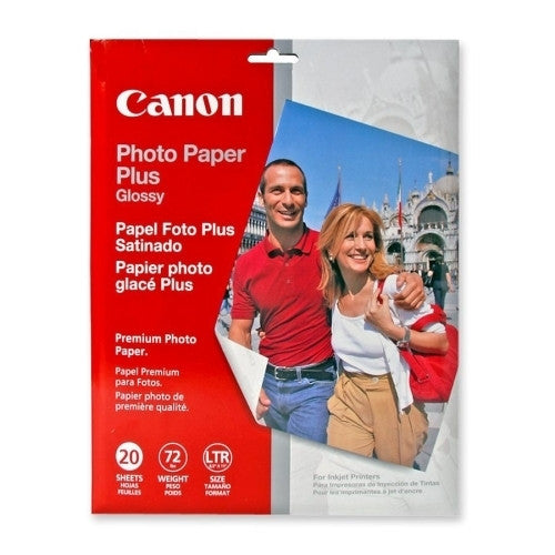 Canon Photo Paper Plus,Glossy,8-1/2"x11",20SH/PK,White