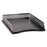 Rolodex Corporation Letter Tray, 10-3/8"x14"x2-3/8", Gun Metal/Black