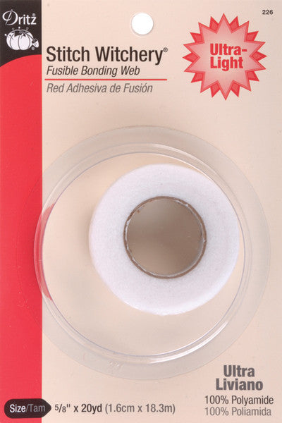 Stitch Witchery Fusible Bonding Web Ultra-Light-5/