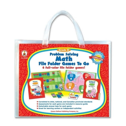 Carson-Dellosa Publishing Problem Solving Math Game, w/ 6 Games, Grade K