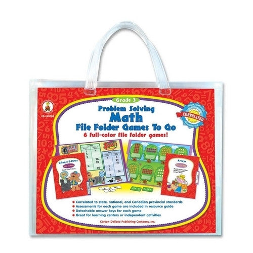 Carson-Dellosa Publishing Problem Solving Math Game, w/ 6 Games, Grade 3