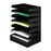 Buddy Products Desktop Organizer, 7 Tier, Letter, Horizontal, Black