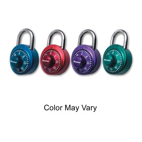 Master Lock Company Numeric Combination Locks, Steel Shackle, Assorted