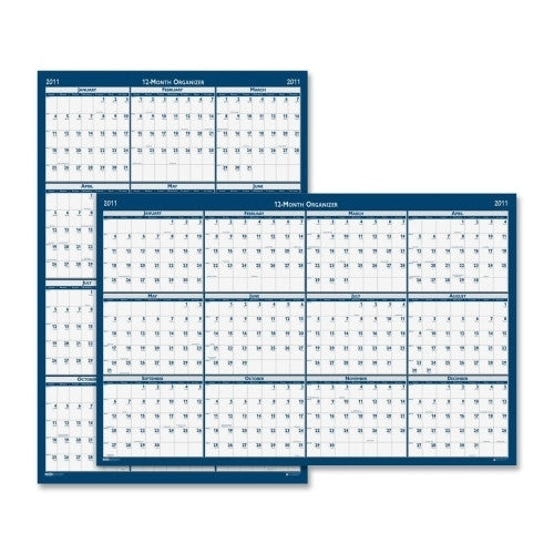 House of Doolittle Wall Planner, Laminated, 12 Month, Jan-Dec, 32"x48"