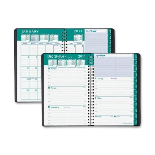 House of Doolittle Weekly/Monthly Planner,13 Months,Jan-Jan,5"x8",Black Cover