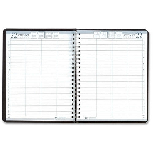 House of Doolittle Daily Appointment Book, 12 Months, Jan-Dec, 8"x11", BK