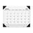 House of Doolittle Desk Pad, Refilable, 12 Months, Jan/Dec, 22"x17", Lthr/WE